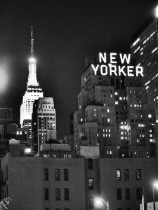 new yorker and empire state building photo