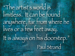 image of paul strand quote