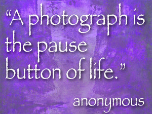 photographs the pause button of life