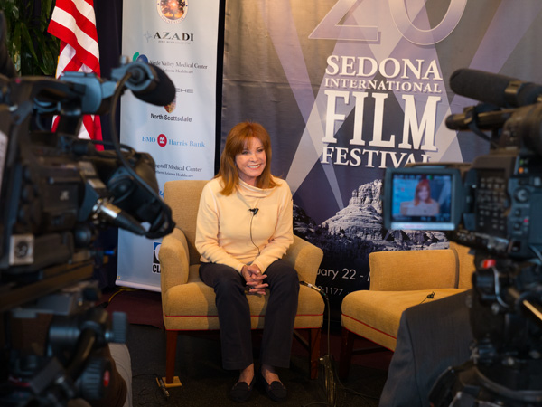 stefanie powers during interview image