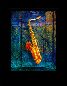 Saxophone artistic image