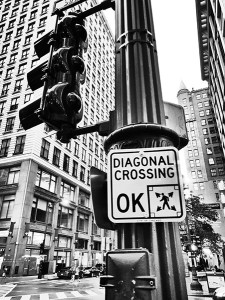 diagonal crossing intersection in chicago