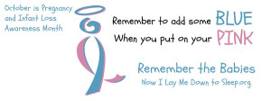 nilmdts banner for pregnancy and infant loss awareness month