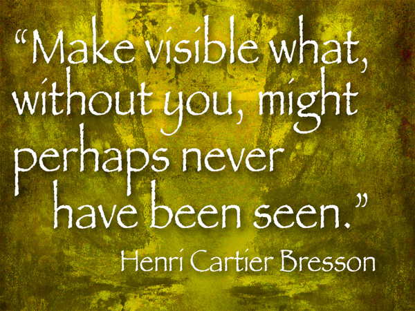 Henri Cartier Bresson quote