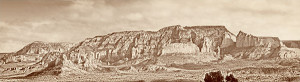 sedona old time panorama image