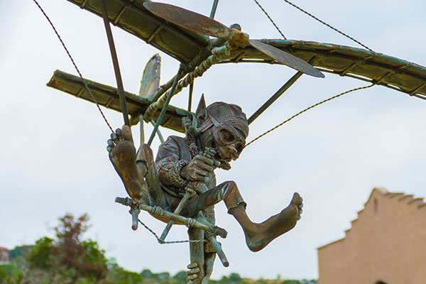 sculpture at the Wizard Academy