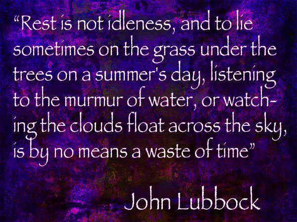lubbock quote on rest