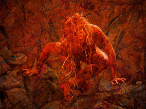 pash galbavy art from butoh pose