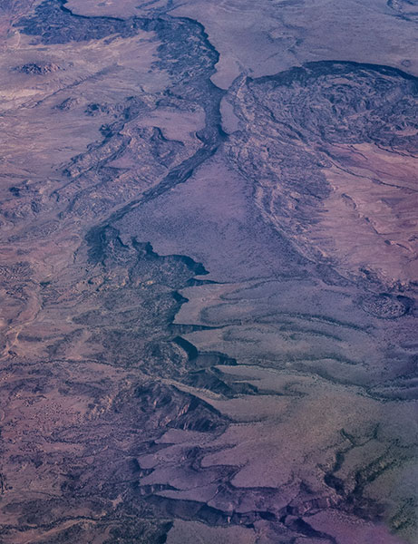 aerial view arizona desert