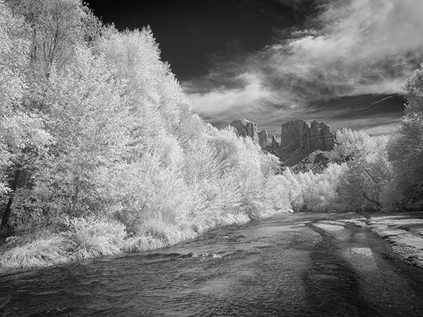 cathedral rock infrared photo