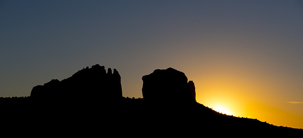 cathedral rock silhouette