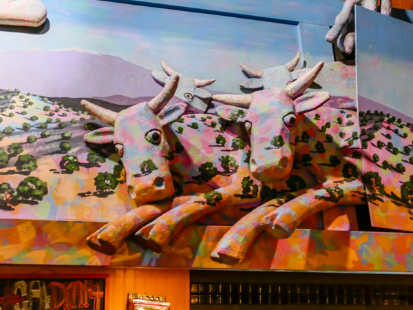 cows from mural at range cafe