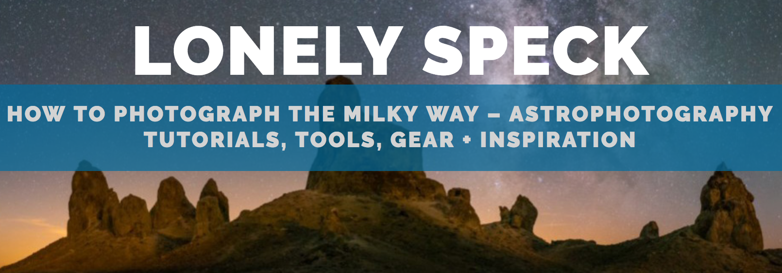 lonely spec web site banner