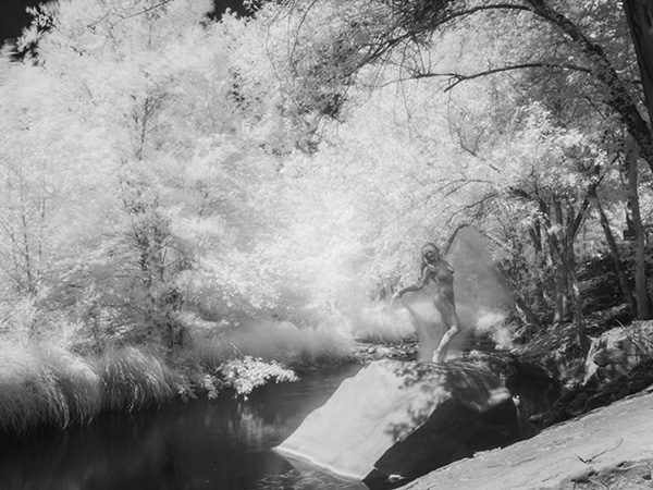 slow exposure infrared photo