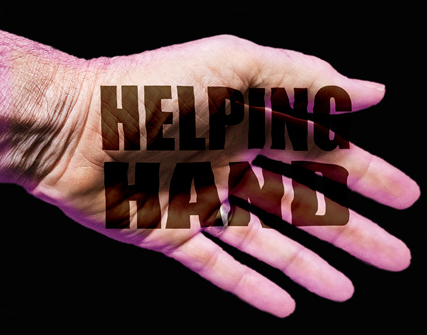 helping hand graphic by bob coates