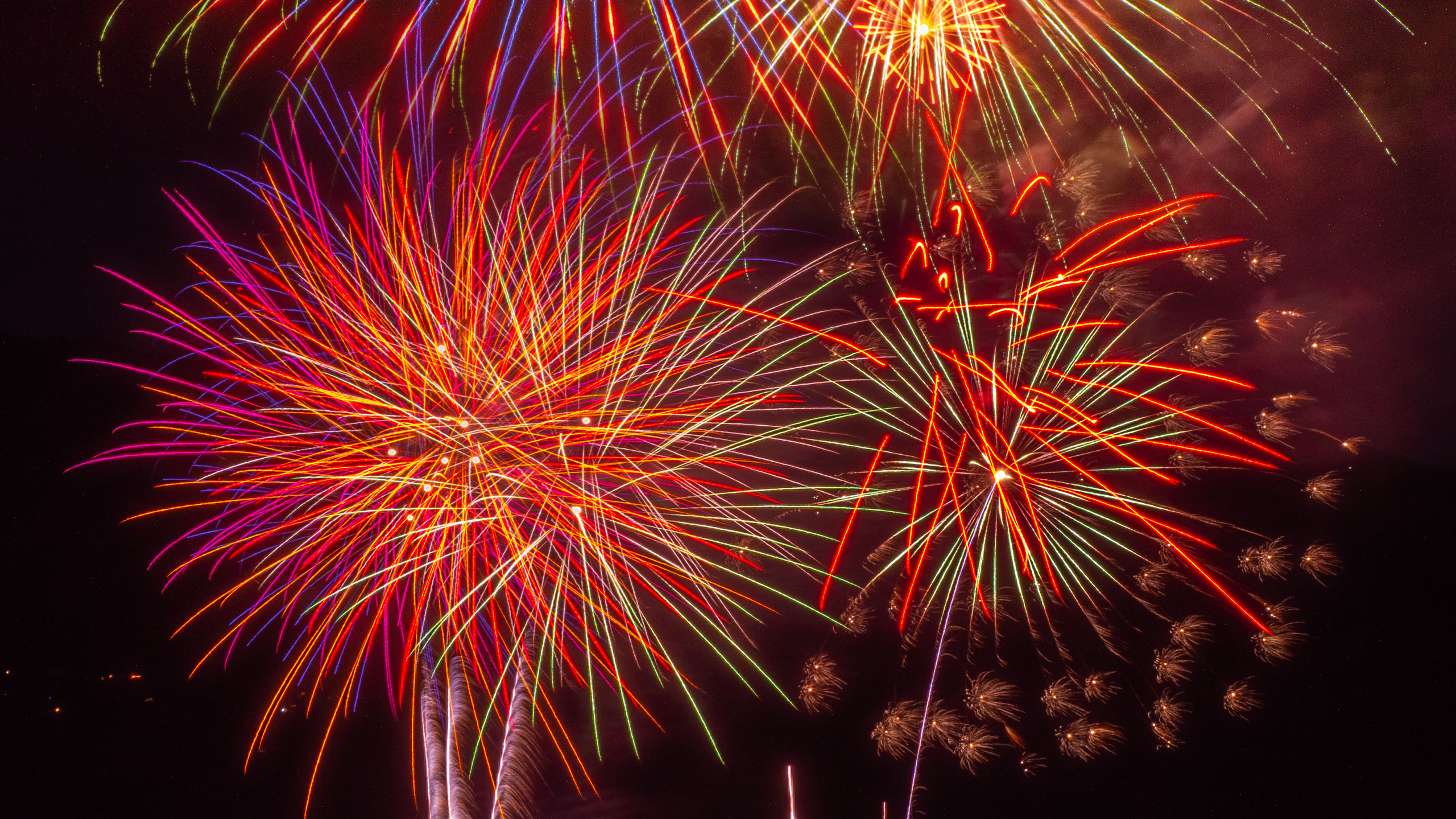 fireworks time-lapse with Lumix G9