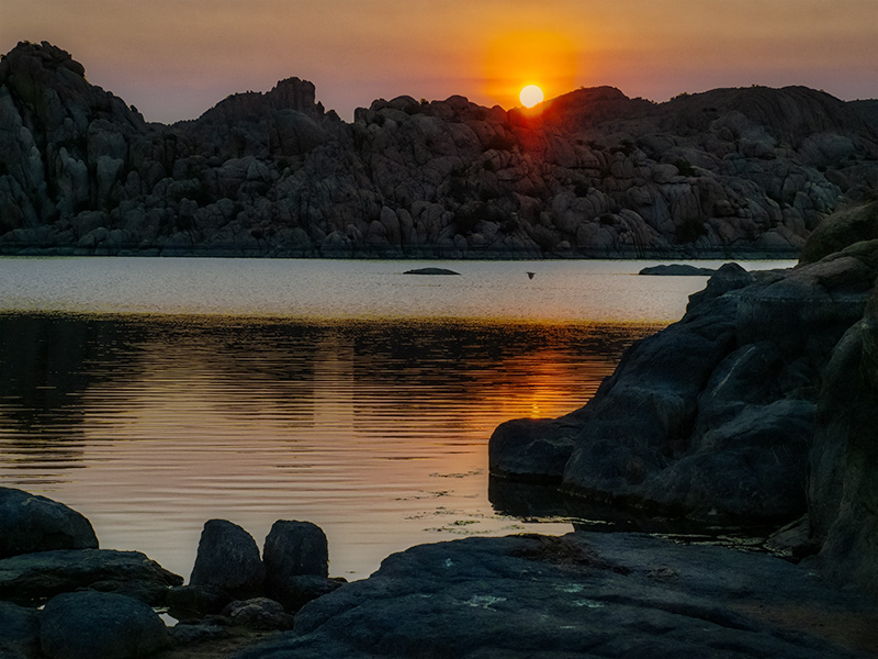 sunrise photo watson lake prescott arizona