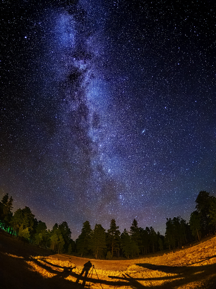 milky way photo near grand canyon