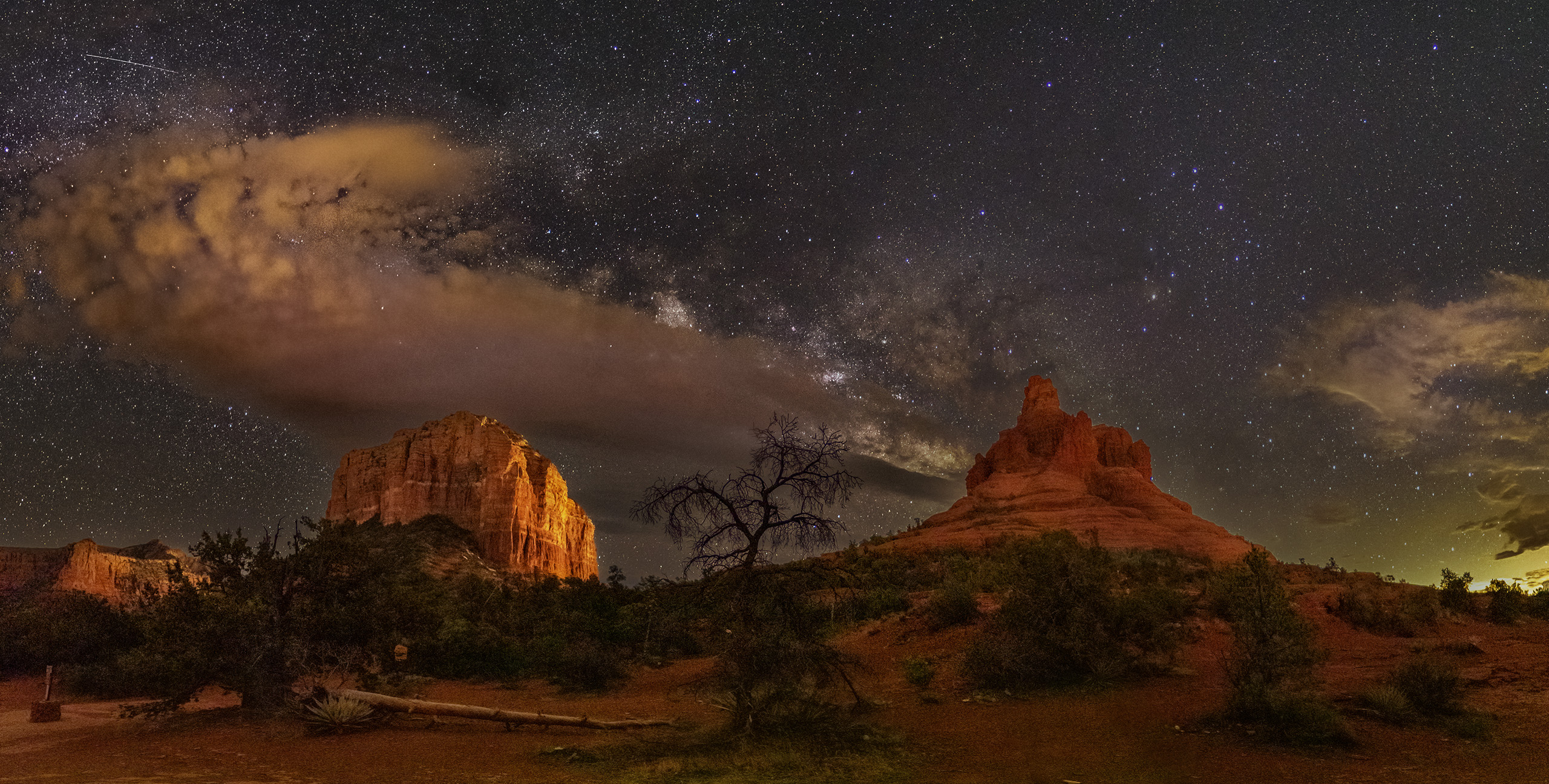 sedona milky way over red rocks photo workshop