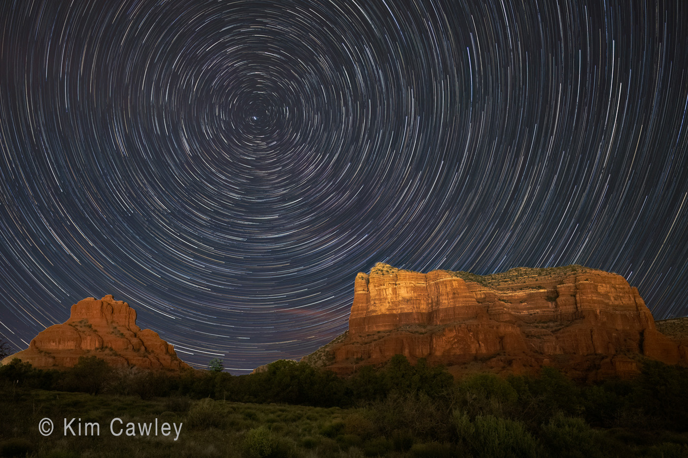 Kim Cawley star trails image